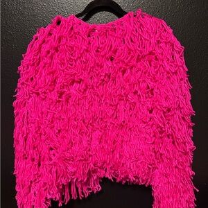 Dopamine dressing fringe cardigan short